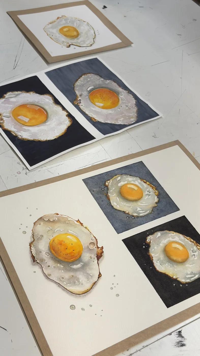 Aquarelle réalisée en cours