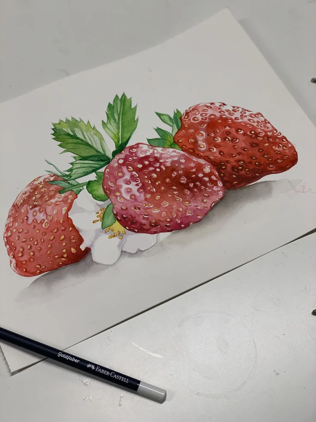 Aquarelle réalisée en cours