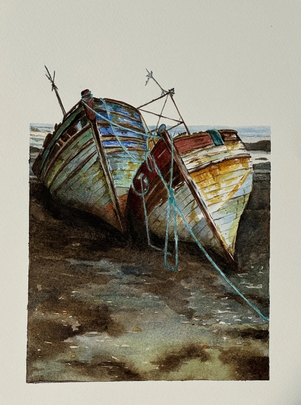 Aquarelle réalisée en cours