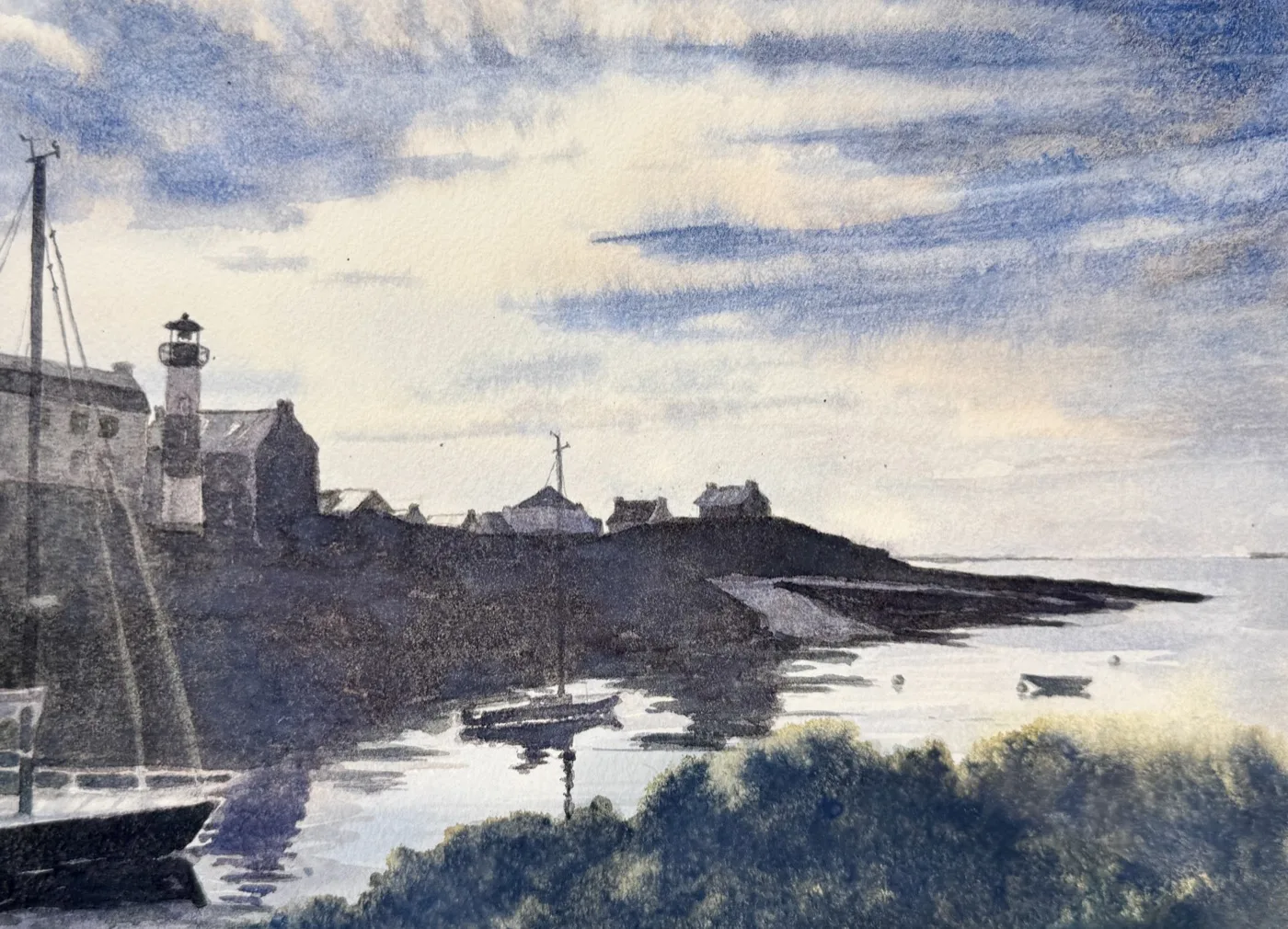 Aquarelle réalisée en cours
