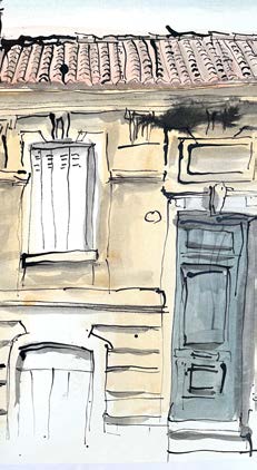 Croquis urbain bordelais
