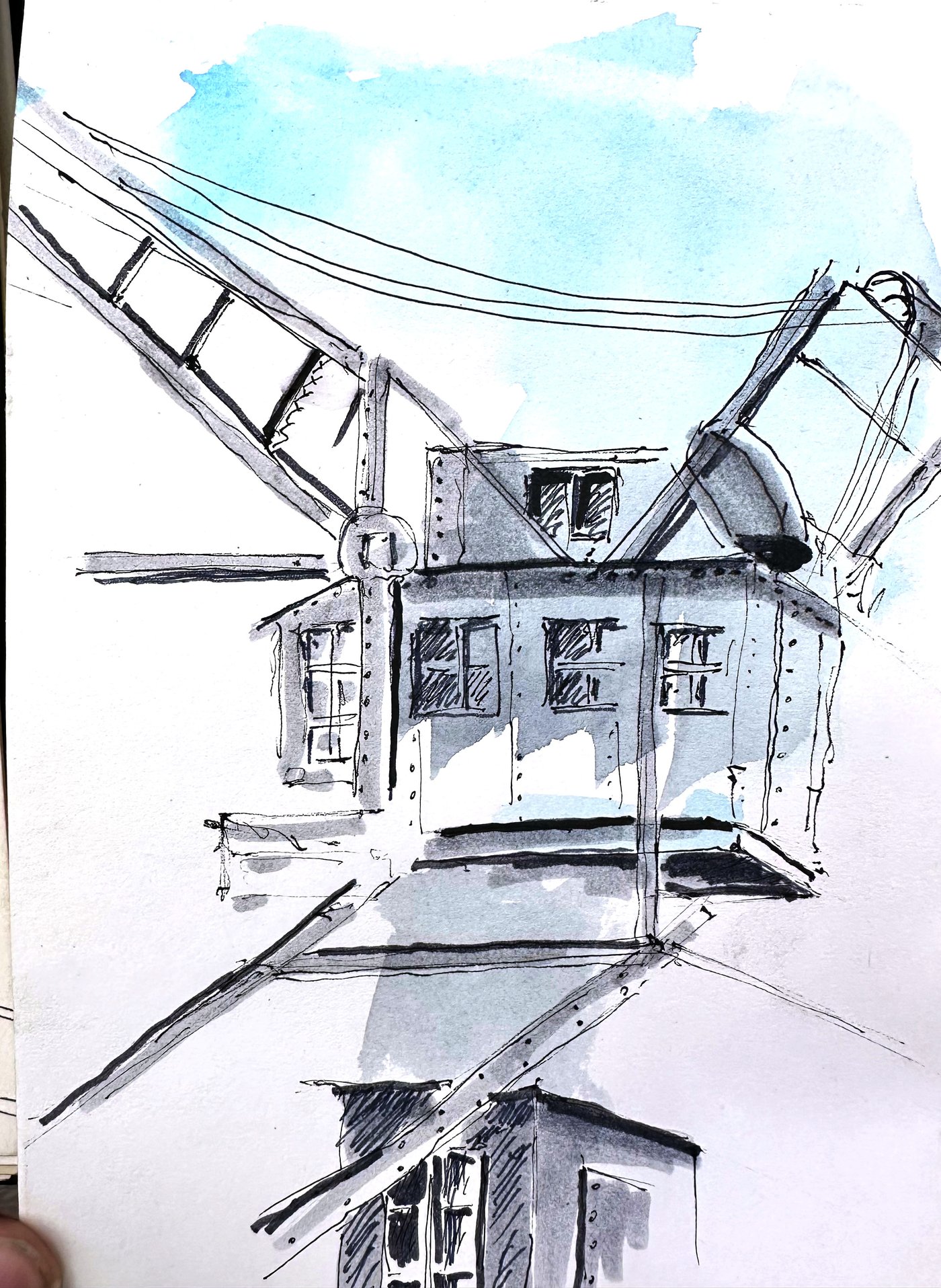 Croquis urbain d'élève