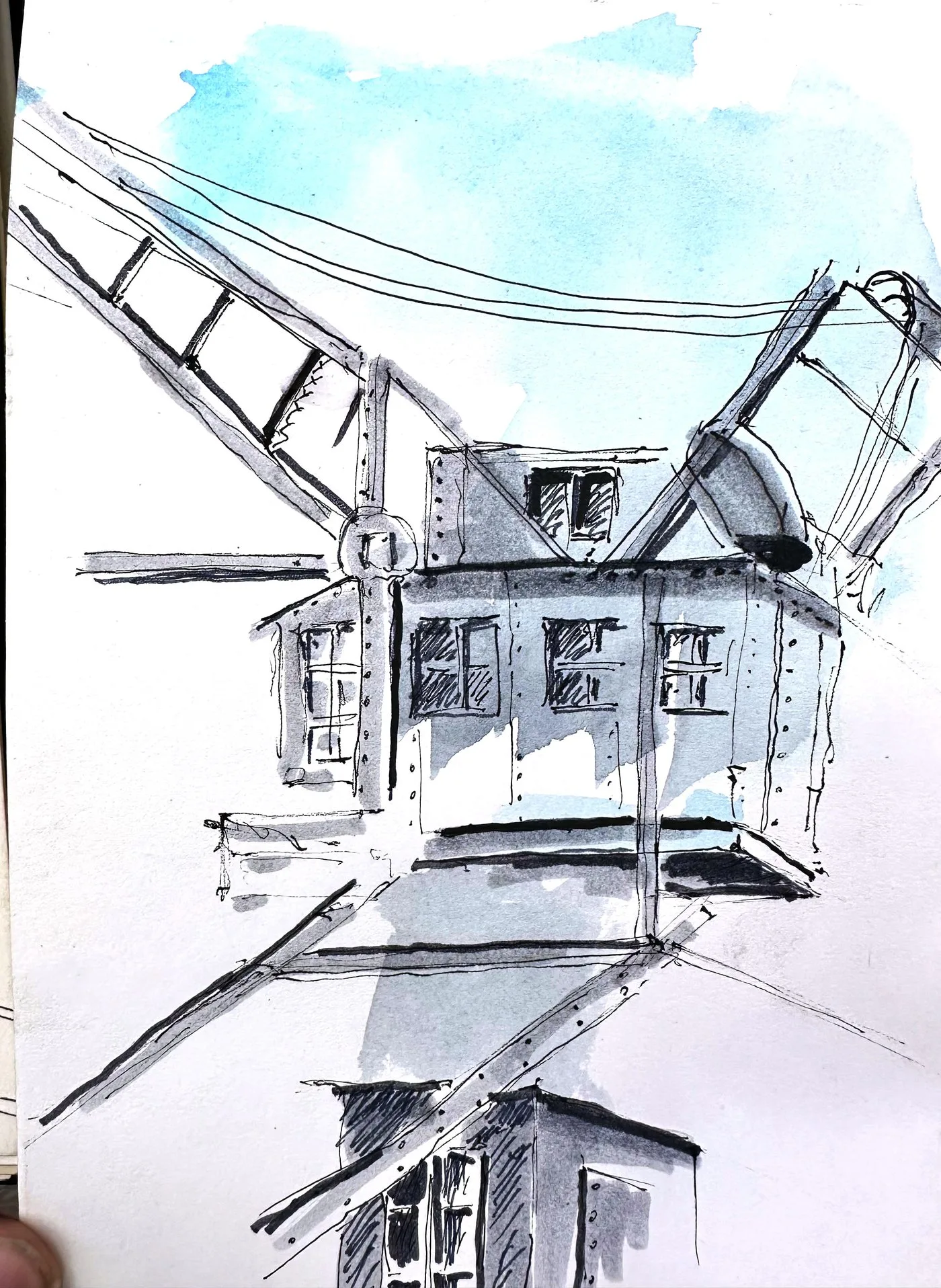 Croquis urbain d'élève