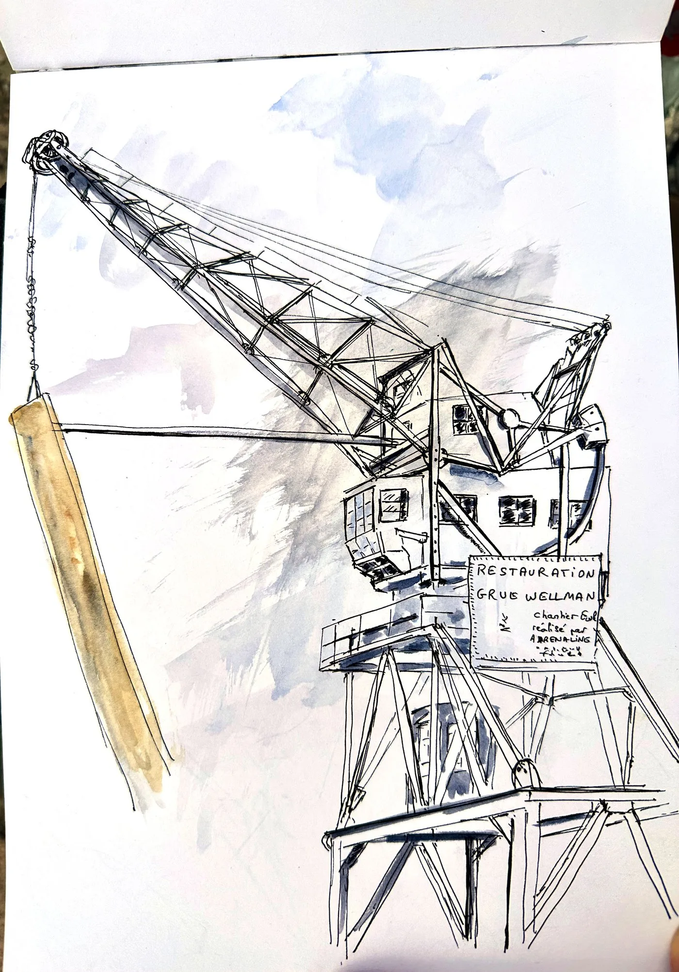 Croquis urbain d'élève