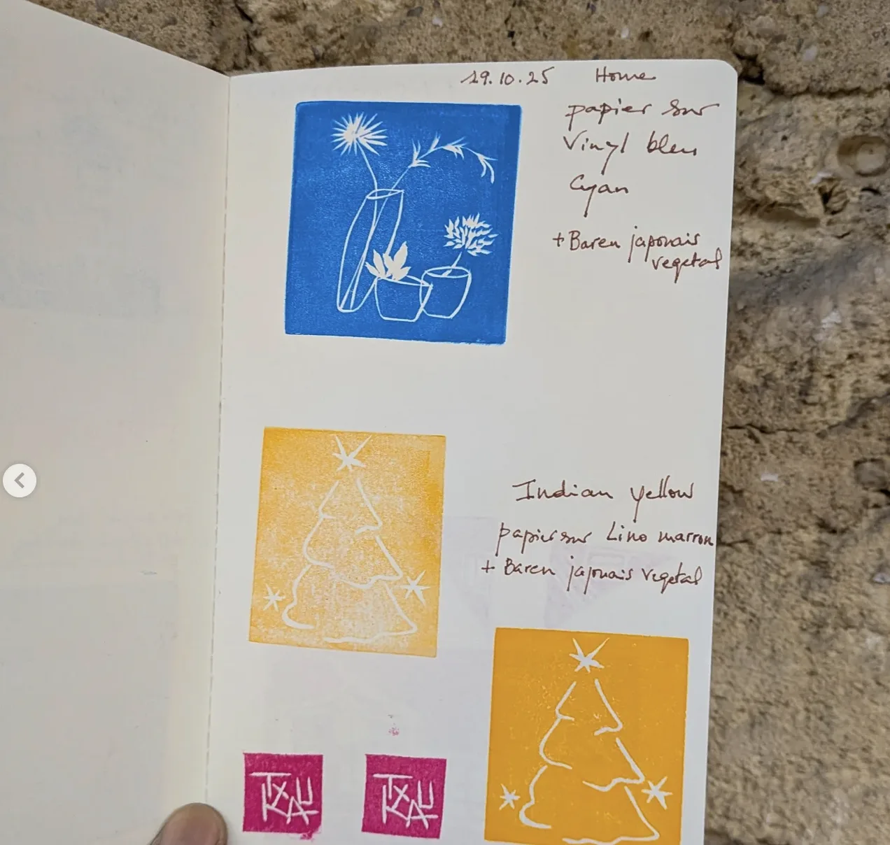 Atelier de linogravure, ambiance de la Galerie Tatry