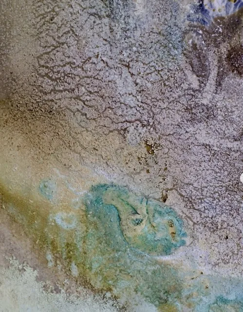 Peinture technique mixte réalisée en cours à Bordeaux