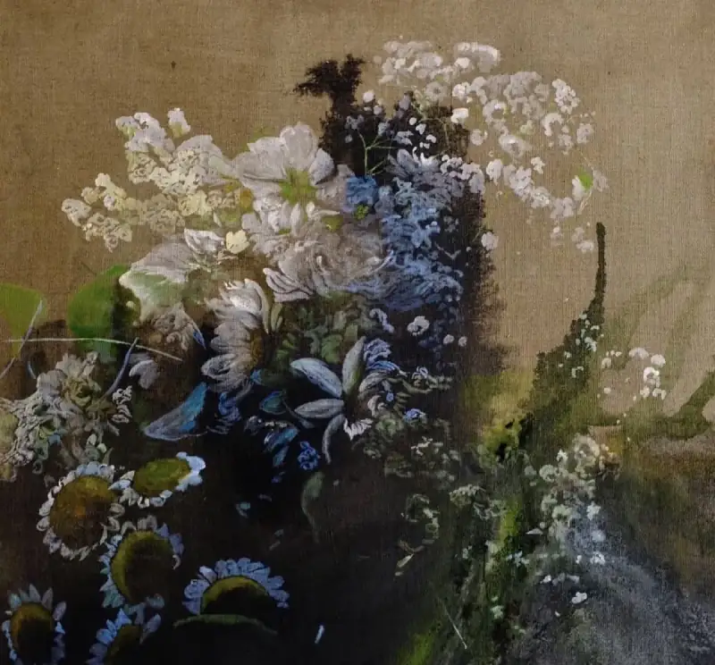 Recherche de matière et de couleur en peinture